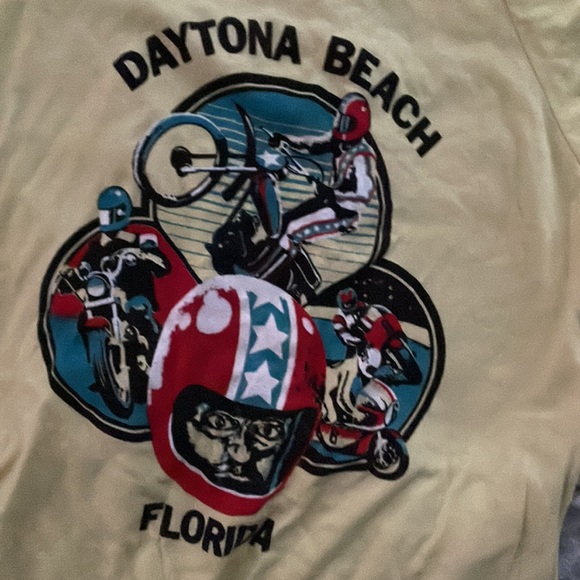 medium length yellow graphic tee - Picture 2 of 2